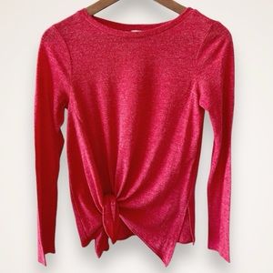 Zara Tie Front Long Sleeve T-Shirt